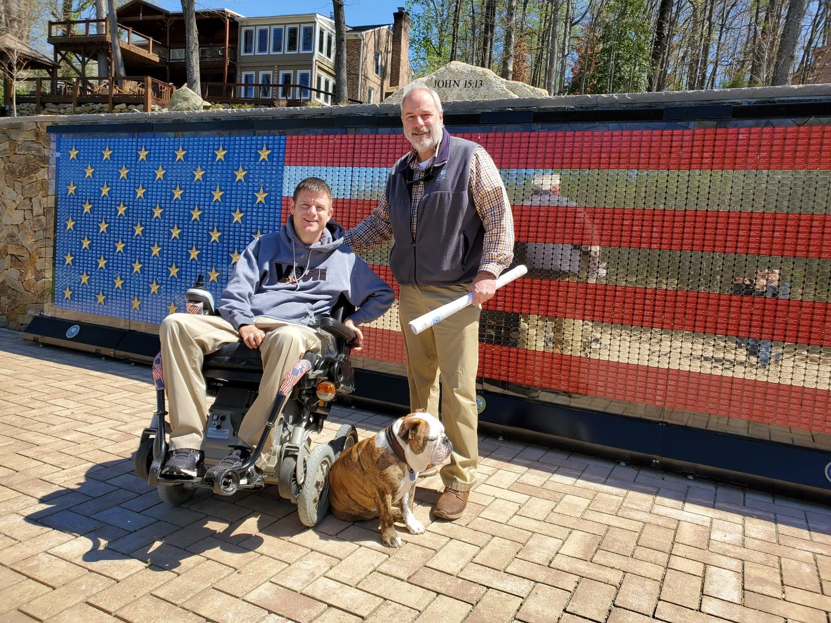 War memorial boardwalk veteran client