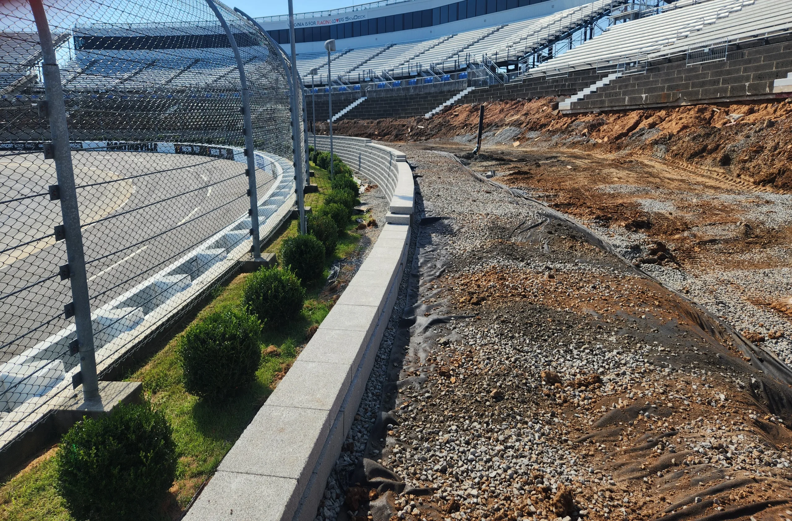 Martinsville Speedway project construction