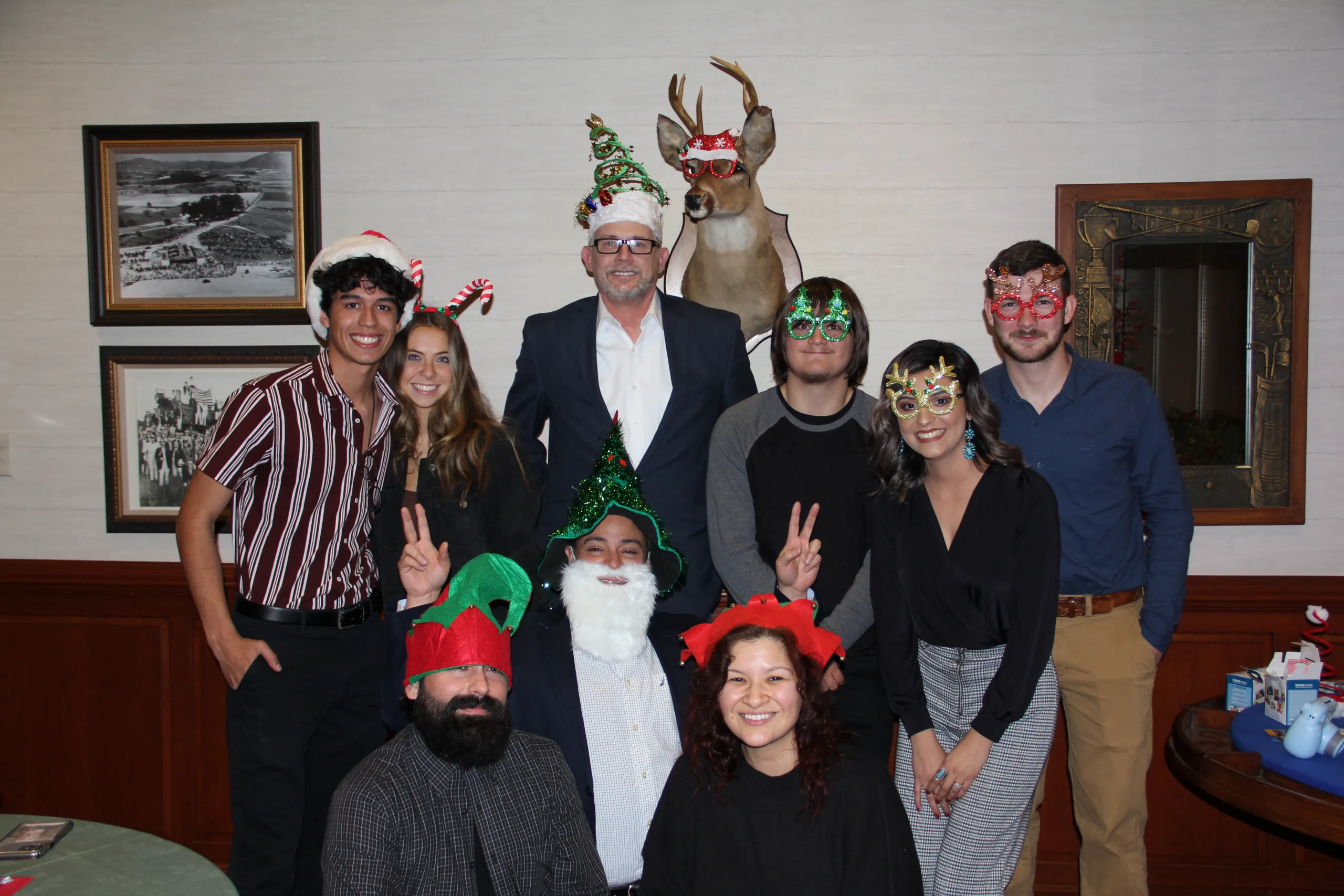 Parker Design Group team at Christmas party