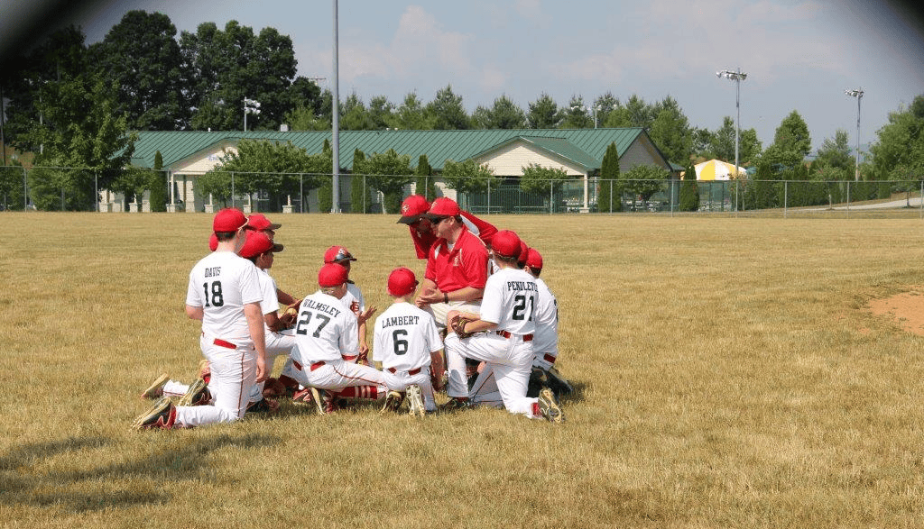 Parker team community service baseball coaching